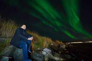 Mr. Supachoke fikk oppleve nordlyset i Tromsø.