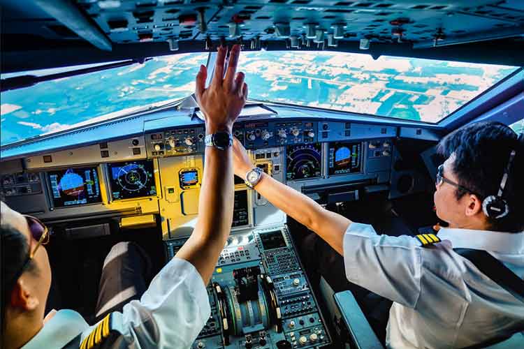 Thailandske piloter har språkproblemer. Her fra en Airbus A320 hos et lokalt selskap.